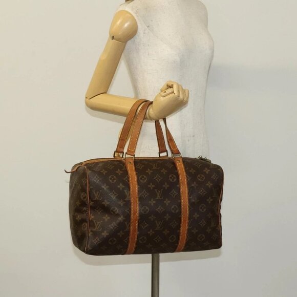 LOUIS VUITTON Monogram Sac Souple 35 Boston Bag - Picture 1 of 16